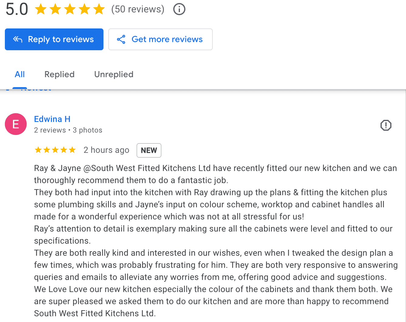 Testimonials And Reviews 6 Huggett Googlee Review